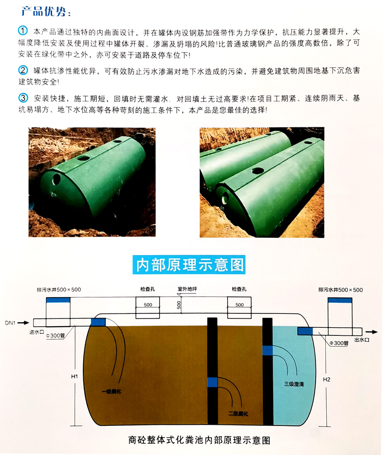 全南玻璃钢化粪池